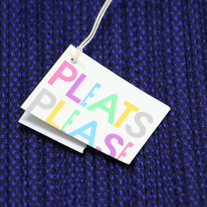 メッシュ レイヤード プリーツ パンツ / プルオンパンツ ストレート ウエストゴム