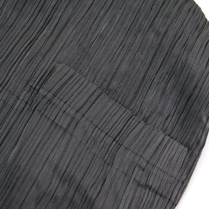 プリーツ ジップ ロング コート / Vネック 長袖 ショールカラー