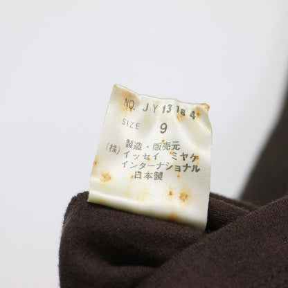 ウールジャージー ハイネック アシンメトリー トップス / プルオーバー カットソー 長袖 ワイド ジップ