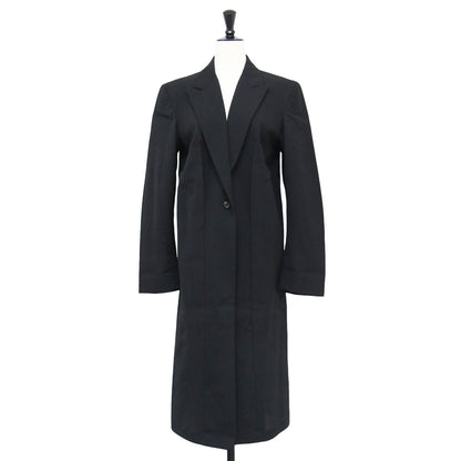 ウール ロング ジャケット / コート テーラード 細身