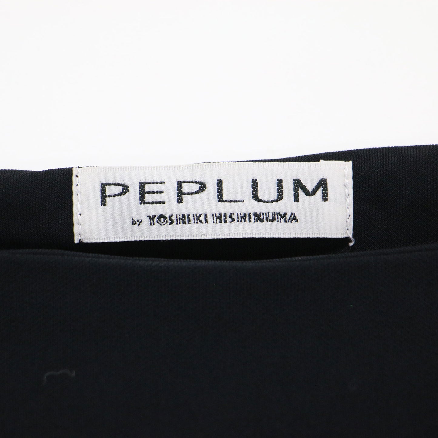 PEPLUM シワ加工 シャツ スカート インナー セットアップ / 長袖 襟付き ロング マーメイド