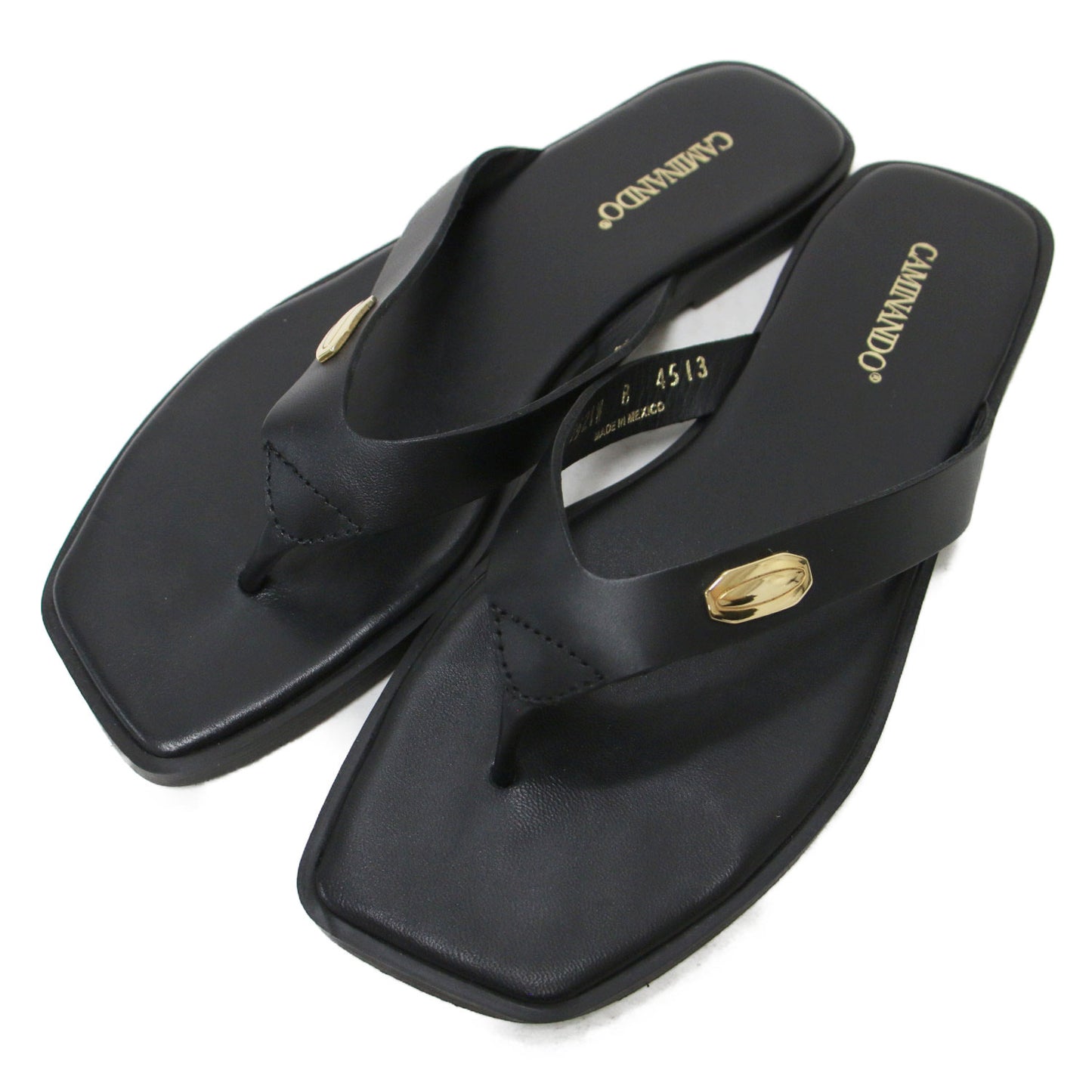 25春夏 レザー トング サンダル / THONG FLAT SANDALS フラット スクエアトゥ