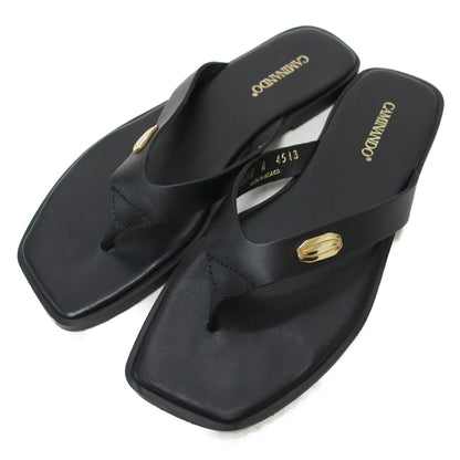 25春夏 レザー トング サンダル / THONG FLAT SANDALS フラット スクエアトゥ