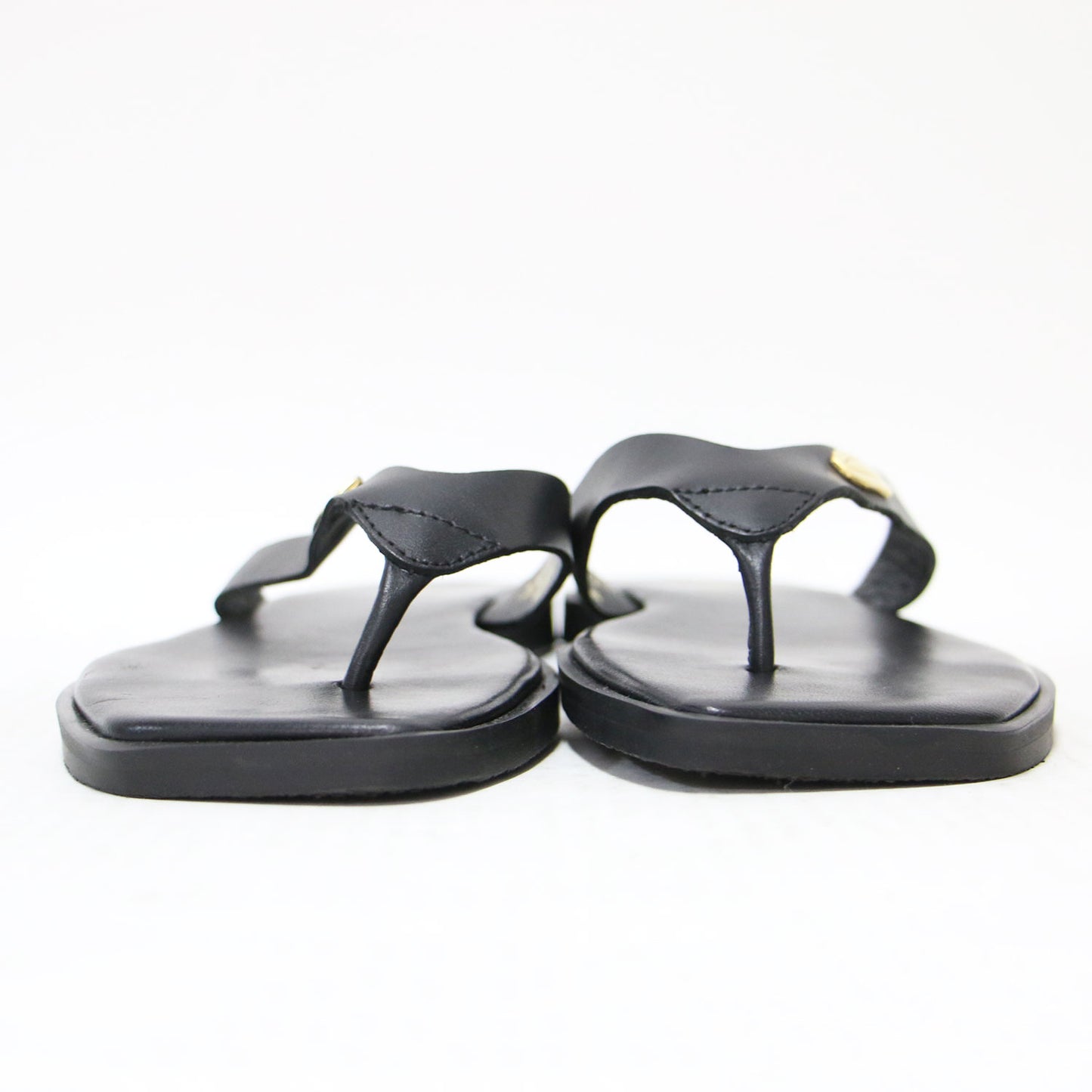 25春夏 レザー トング サンダル / THONG FLAT SANDALS フラット スクエアトゥ