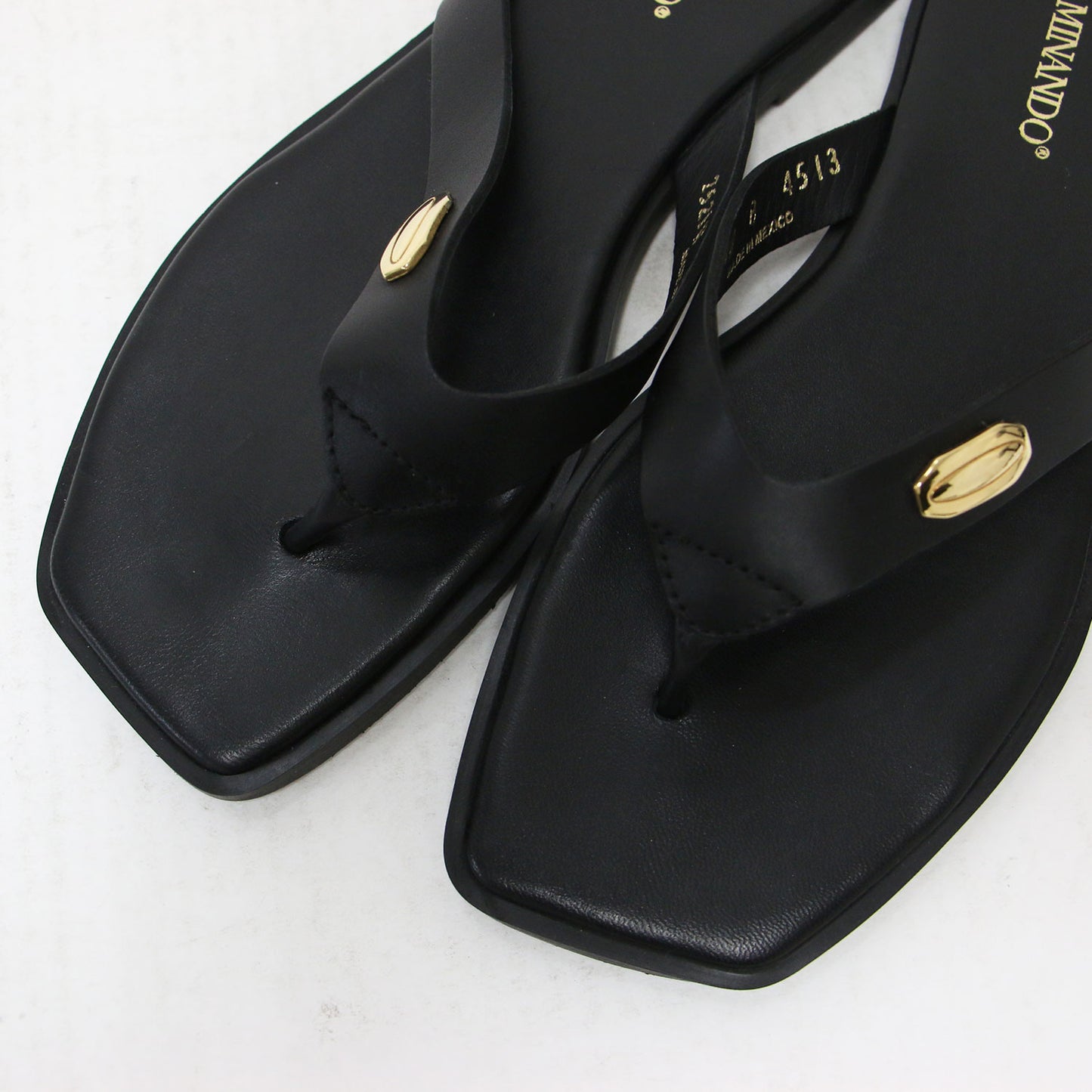 25春夏 レザー トング サンダル / THONG FLAT SANDALS フラット スクエアトゥ