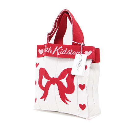 ✕ KNT365 25秋冬 西銀座店限定 ニット バッグ / ハンドバッグ トート リボン ハート