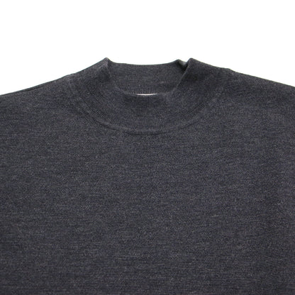 24秋冬 モックネック ニット ワンピース / Lassie Clink ロング 長袖 Iライン ミラノリブ ウール