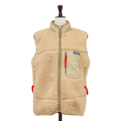 キッズ レトロ X ベスト / RETRO X VEST FA02 ボア フリース ジップアップ スタンドカラー