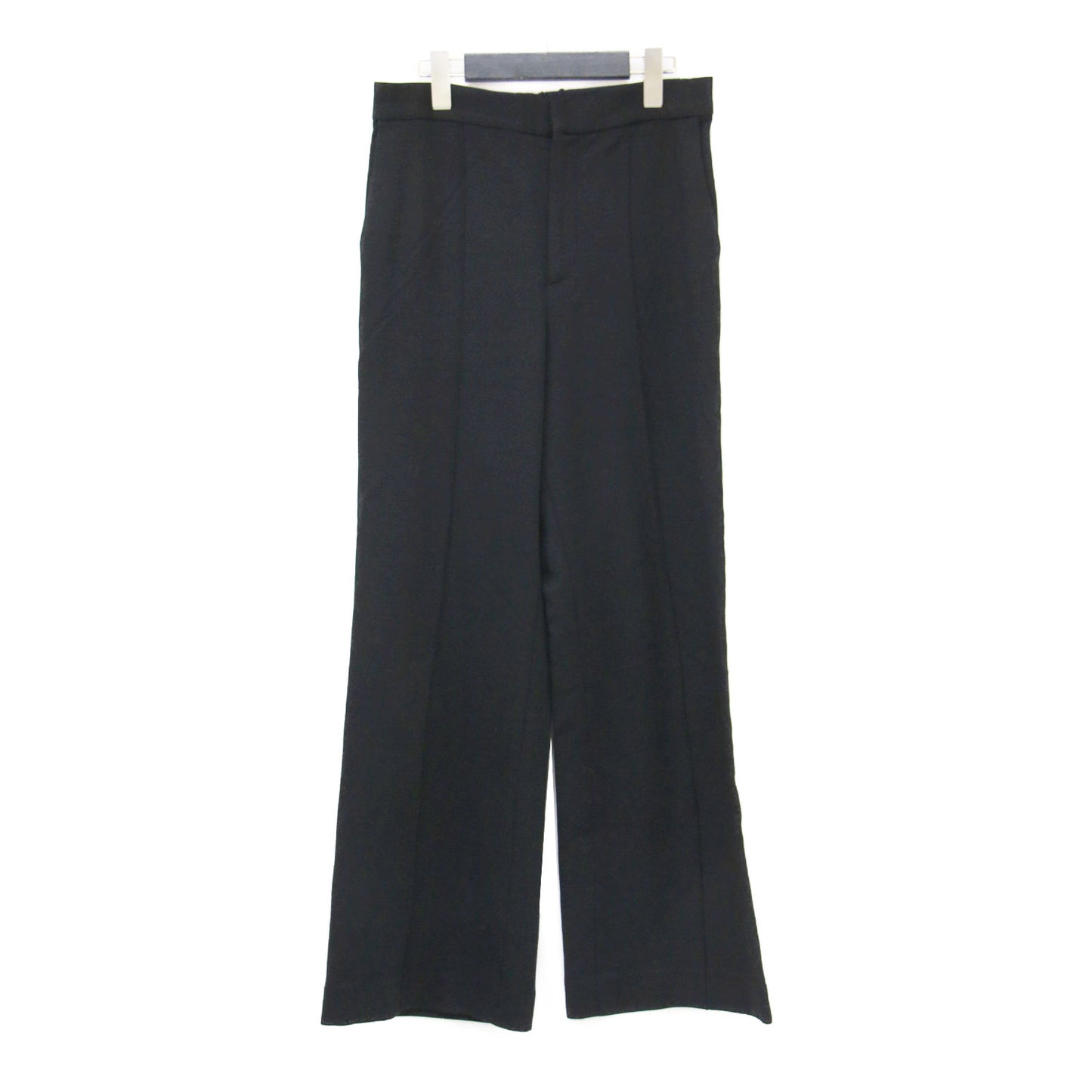 24秋冬 ポンチ ワイド パンツ / ストレート センターピンタック ジャージー素材