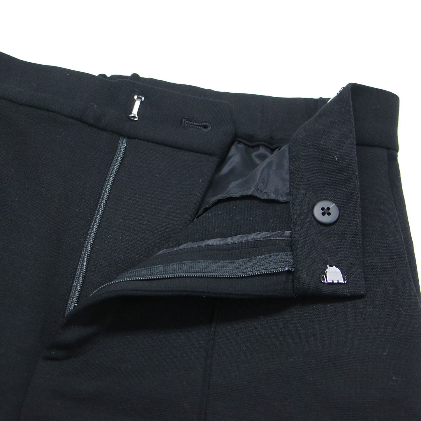 24秋冬 ポンチ ワイド パンツ / ストレート センターピンタック ジャージー素材