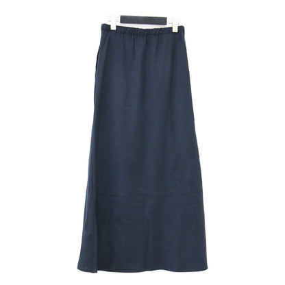 25春夏 フレア マキシ スカート / ロング ウエストゴム ドロスト