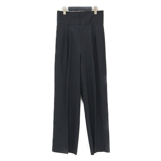 24秋冬 ウォッシャブル ウエスト折り返し 2WAY ワイド パンツ / ハイウエスト タック