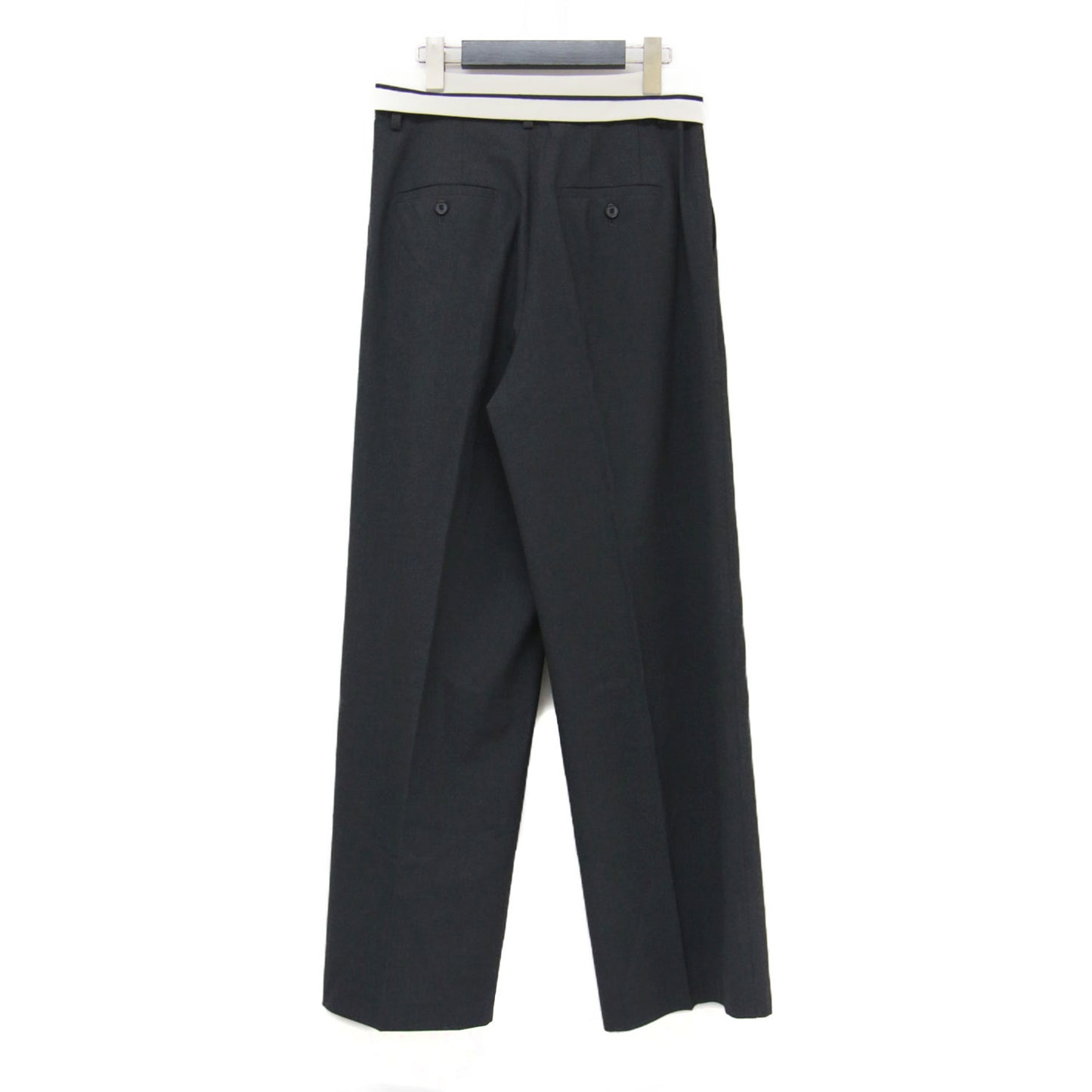 24秋冬 ウォッシャブル ウエスト折り返し 2WAY ワイド パンツ / ハイウエスト タック