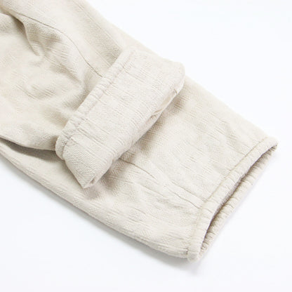 22秋冬 キルト ステッチ ガウン コート / Quilted Stitching Raglan Gown ロング Vネック ノーカラー 長袖 コットン