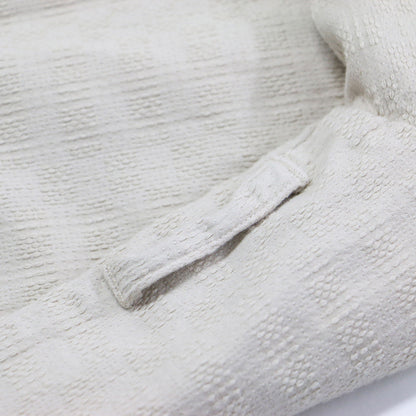 22秋冬 キルト ステッチ ガウン コート / Quilted Stitching Raglan Gown ロング Vネック ノーカラー 長袖 コットン