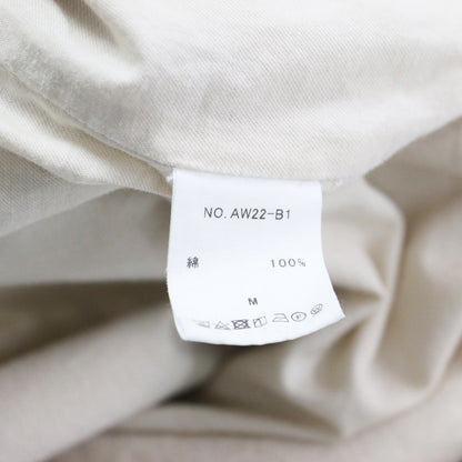 22秋冬 キルト ステッチ ガウン コート / Quilted Stitching Raglan Gown ロング Vネック ノーカラー 長袖 コットン