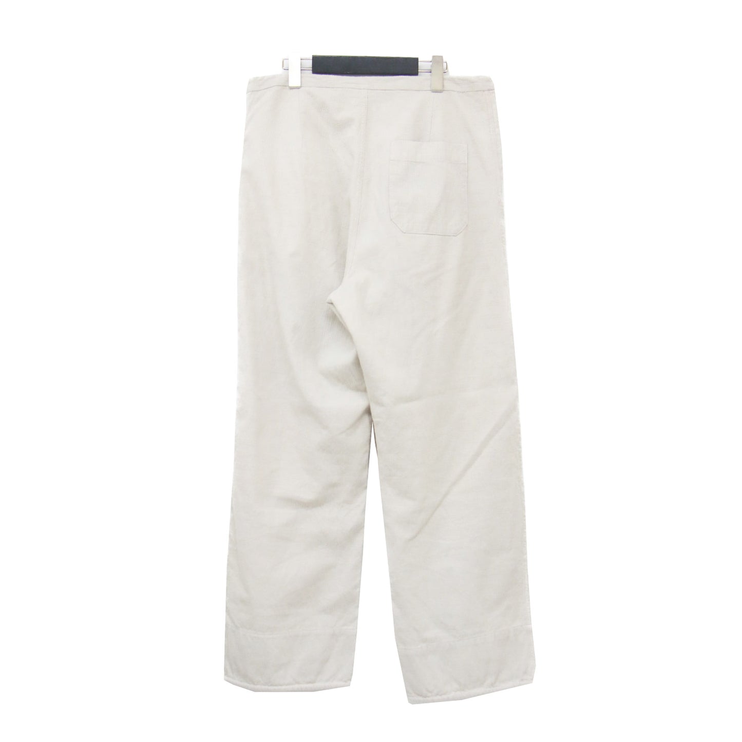 22秋冬 キルト ステッチ イージー パンツ / Quilted Stitching Corded Pants ストレート ドローコード 裾絞りコットン