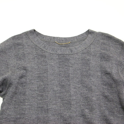 24秋冬 ウール クルーネック カットソー / Candid Tシャツ ニット 長袖 リブ ハイゲージ