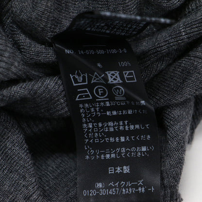 24秋冬 ウール クルーネック カットソー / Candid Tシャツ ニット 長袖 リブ ハイゲージ