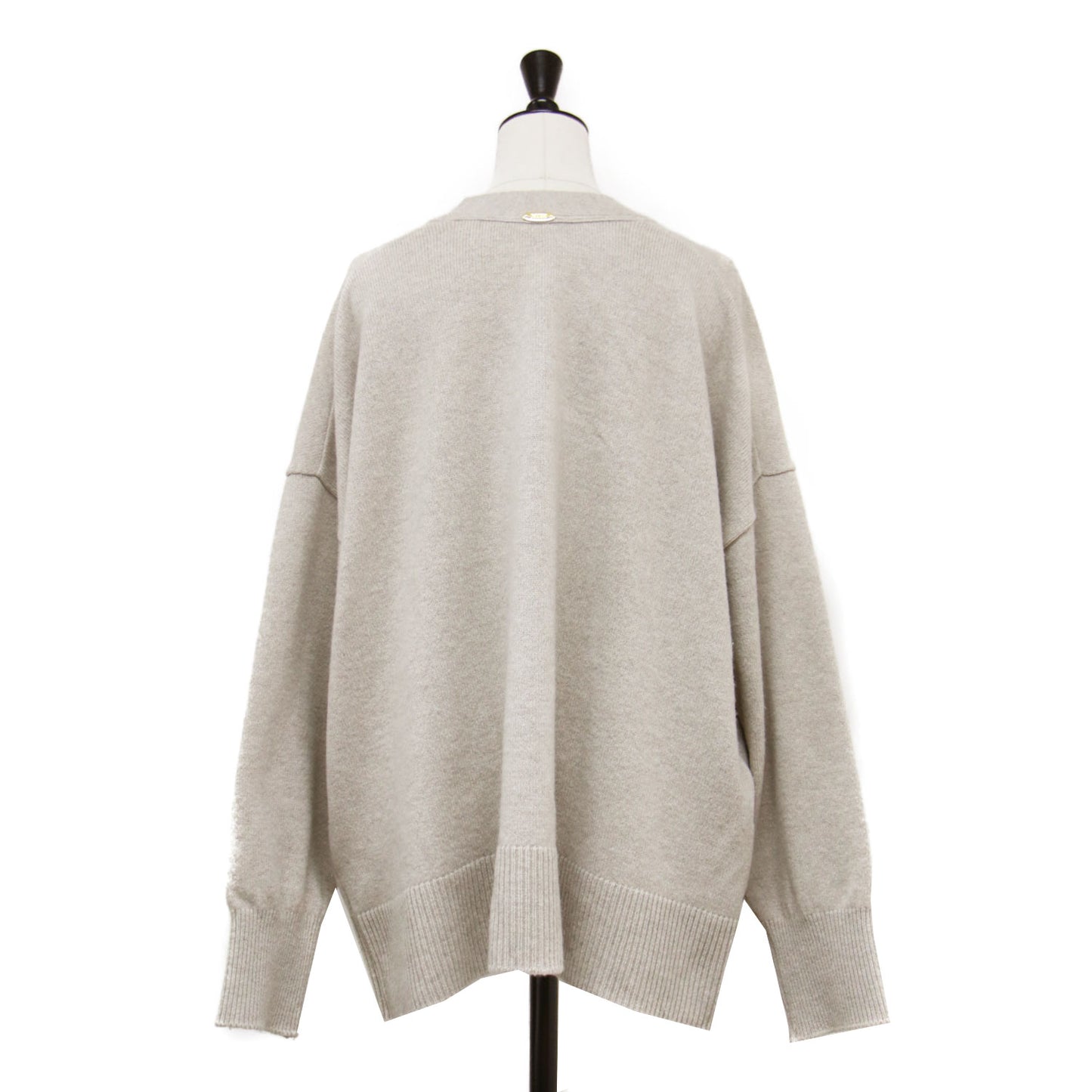 OLBIA Vネック プルオーバー / ニット 長袖 オーバーサイズ ウール カシミヤ シルク