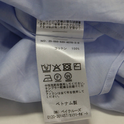 25秋冬 ワイヤー ウォッシュ シャツ / レギュラーカラー 長袖 コットン