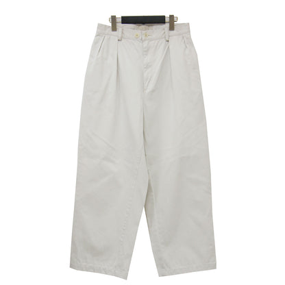 25秋冬 vintage chinos パンツ / チノパン ワイド テーパード タック コットン