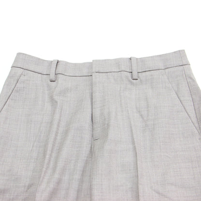 23秋冬 ストレッチ ウール スリム パンツ / スラックス テーパード センタープレス