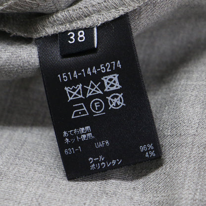 23秋冬 ストレッチ ウール スリム パンツ / スラックス テーパード センタープレス