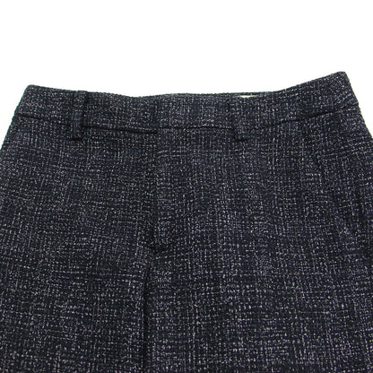 23秋冬 ミックスツイード スリム パンツ / スラックス テーパード センタープレス