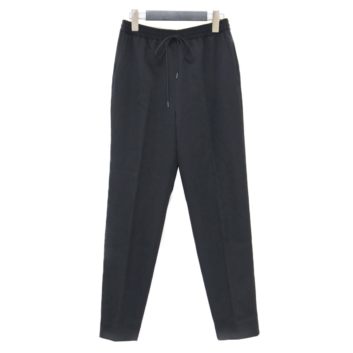 22秋冬 カルゼ ドロースト テーパード パンツ / プルオンパンツ ウエストゴム センタープレス