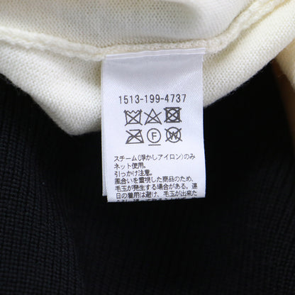 23秋冬 テントライン ハイネック ニット / プルオーバー 長袖 Aライン バイカラー ウール