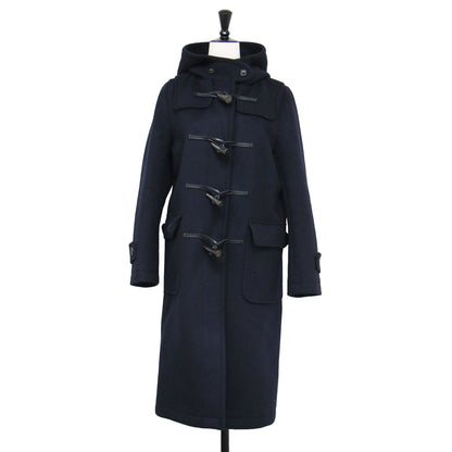 ウール ダッフルコート / ロング フード付き トグル釦 ポケット