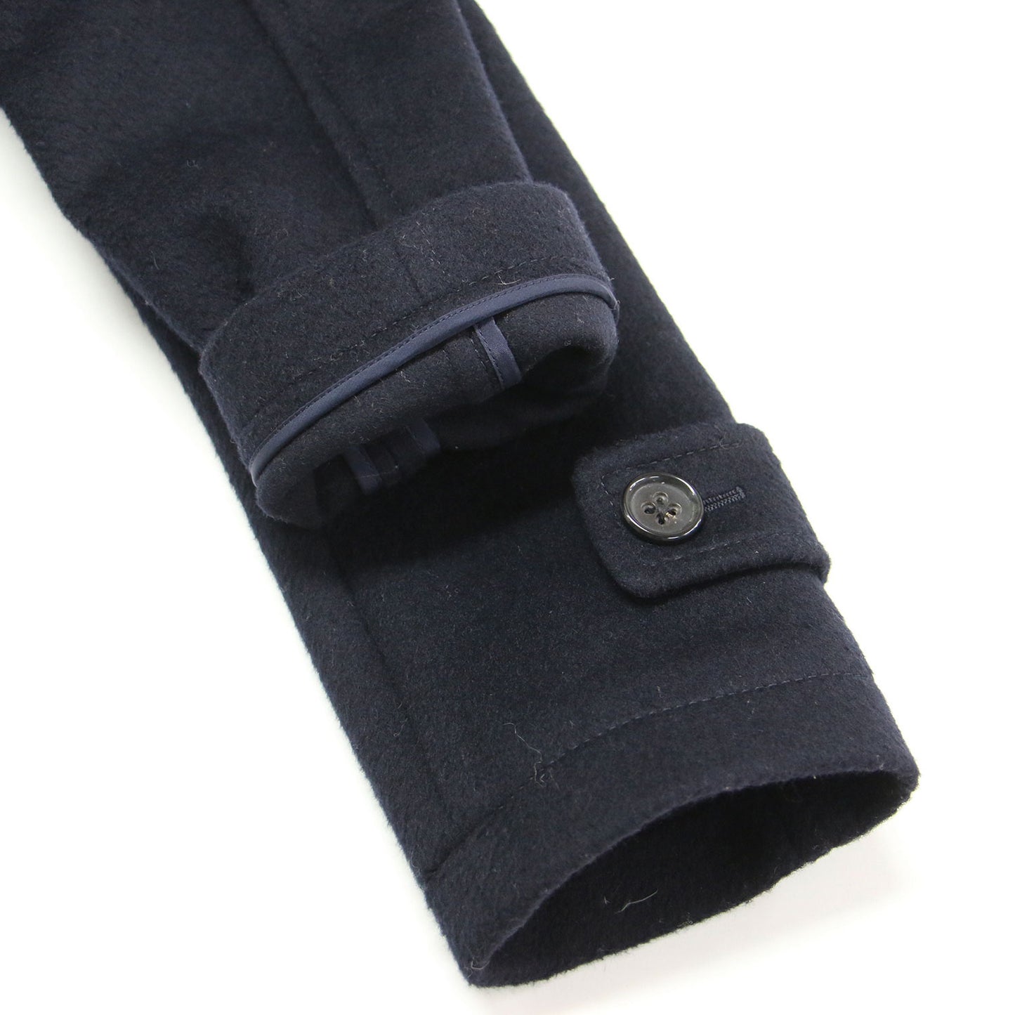 ウール ダッフルコート / ロング フード付き トグル釦 ポケット