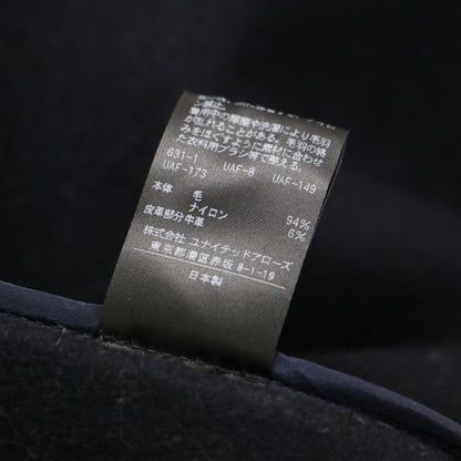 ウール ダッフルコート / ロング フード付き トグル釦 ポケット