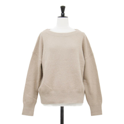 ウール アンゴラ ボートネック ニット / プルオーバー 長袖