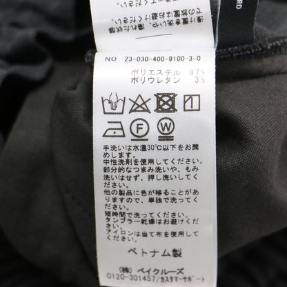 23秋冬 ウールライク ストレッチ パンツ / テーパード ハイウエスト ウエストゴム