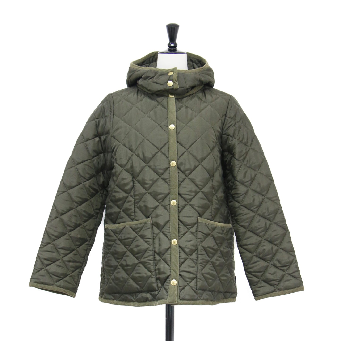 × SLOBE 別注 22秋冬 ARKLEY W キルティング ジャケット / ブルゾン フード付き ノーカラー 2WAY 中わた