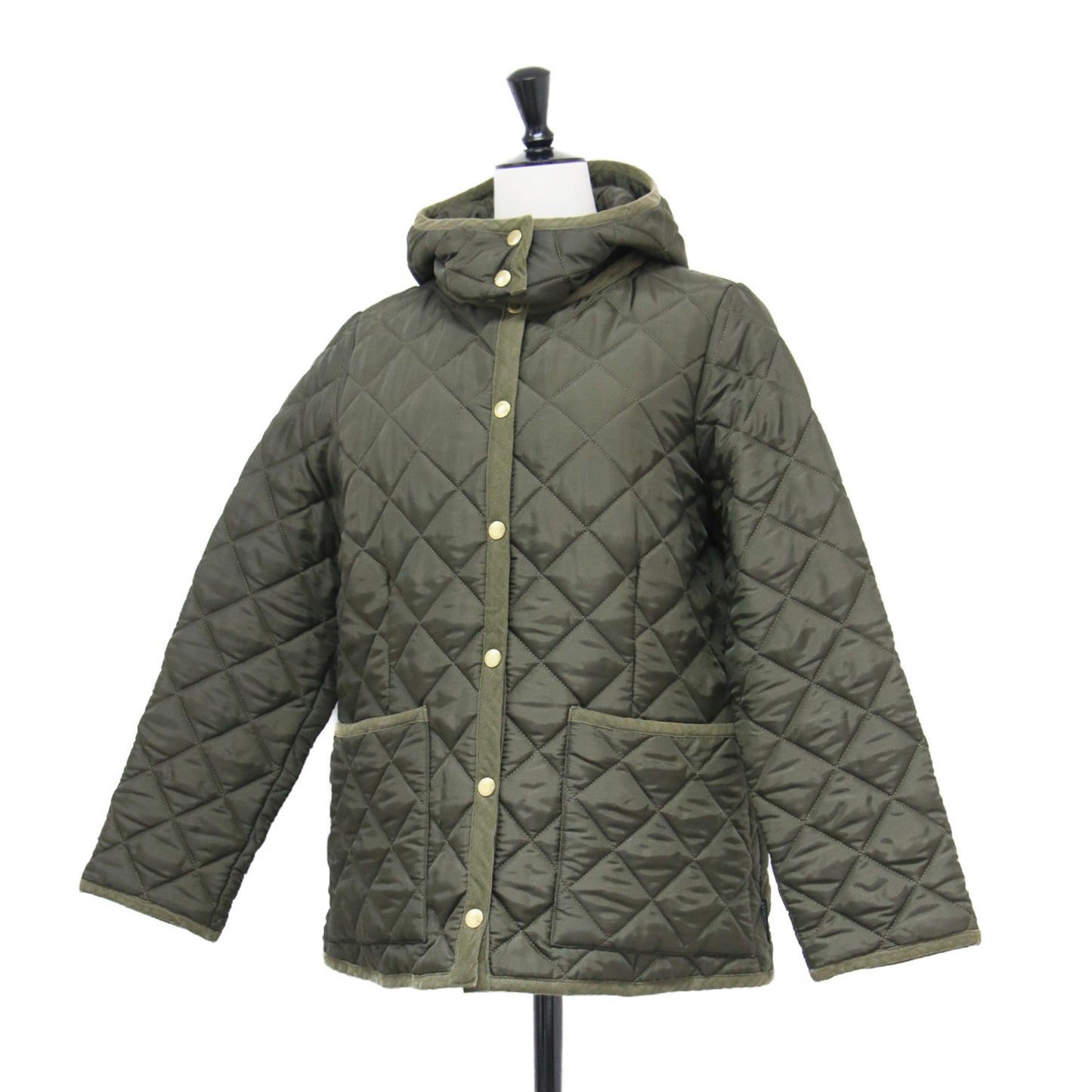 × SLOBE 別注 22秋冬 ARKLEY W キルティング ジャケット / ブルゾン フード付き ノーカラー 2WAY 中わた