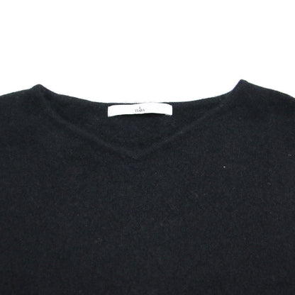 Vネック ファー ニット / プルオーバー 長袖 ウール アンゴラ