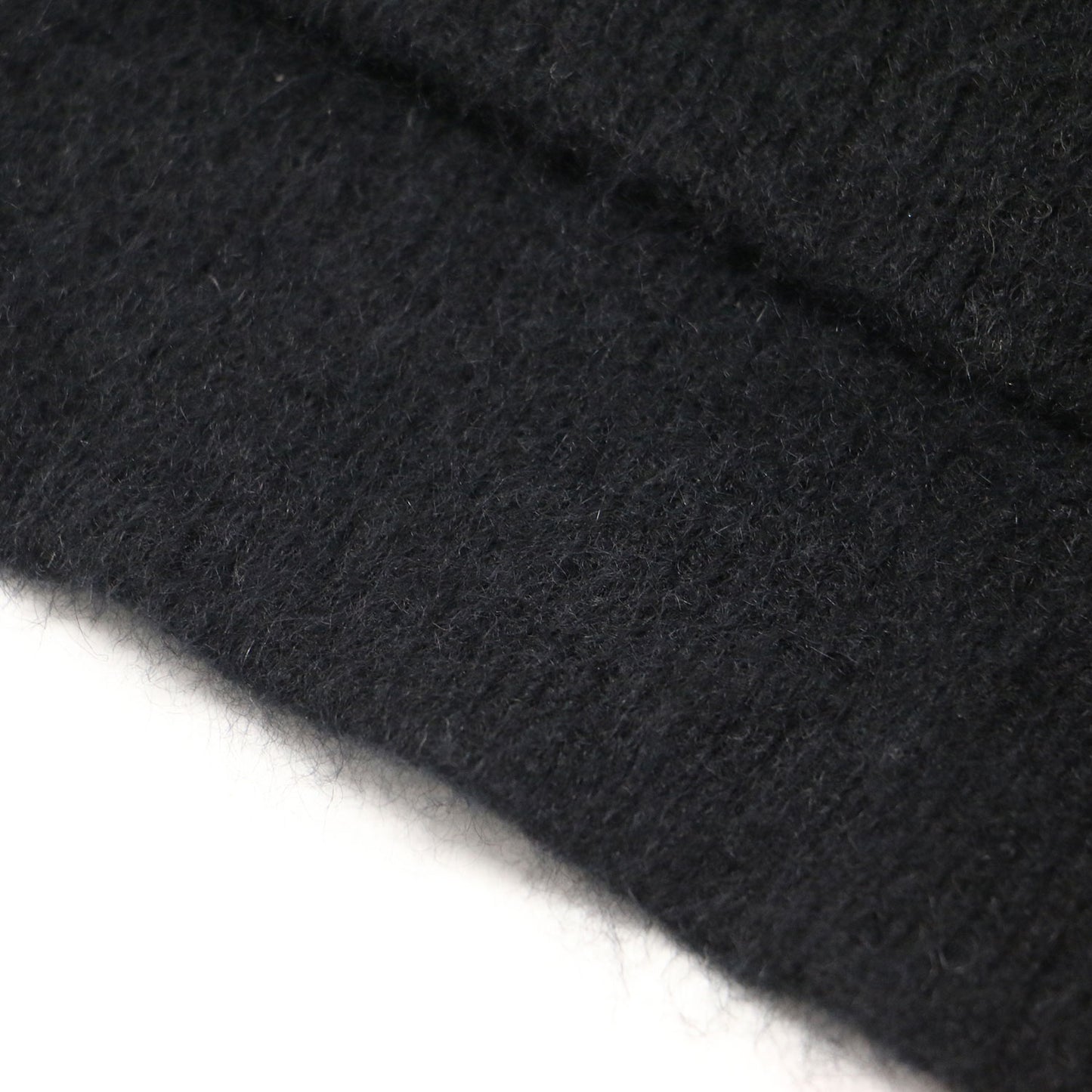 Vネック ファー ニット / プルオーバー 長袖 ウール アンゴラ