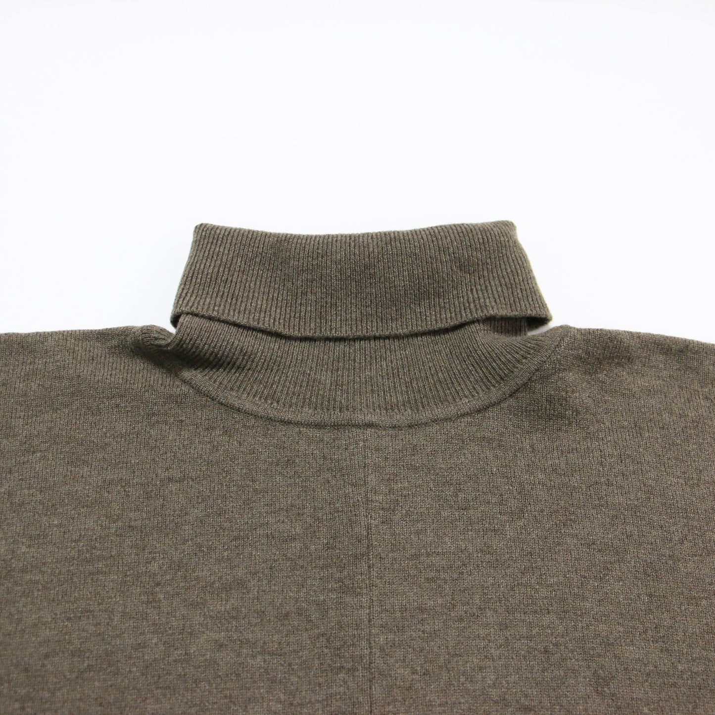 20秋冬 ニット ポンチョ / knit poncho プルオーバー 長袖 タートルネック ワイド オーバーサイズ ウール