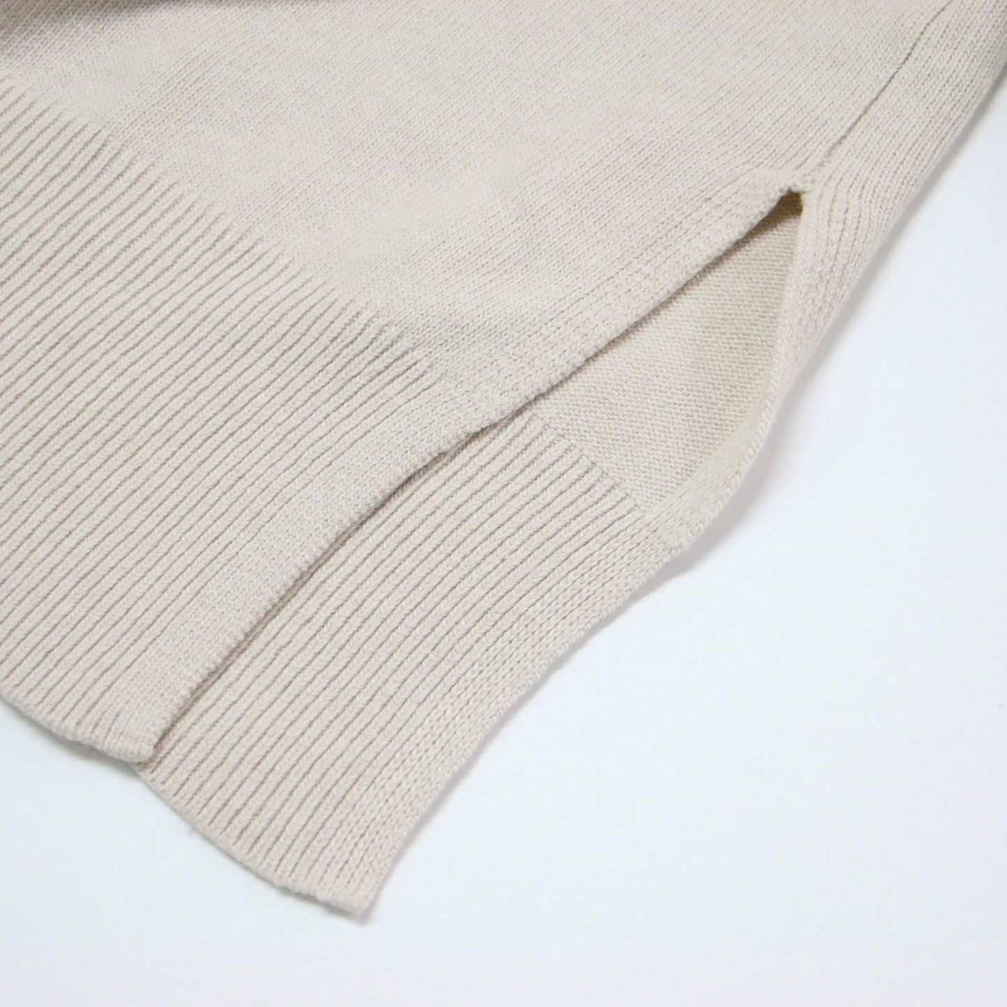 Vネック ワイド カーディガン / ニット 長袖 オーバーサイズ ウール コットン