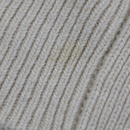 Vネック ワイド カーディガン / ニット 長袖 オーバーサイズ ウール コットン