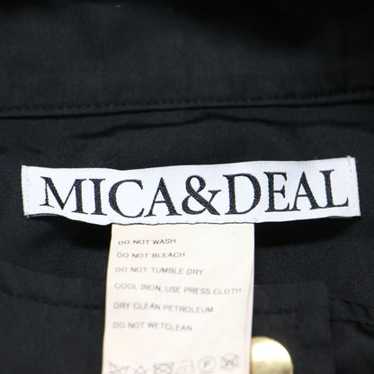 スタンドカラー ライト コート / ジャケット ミドル丈 ポンチョ