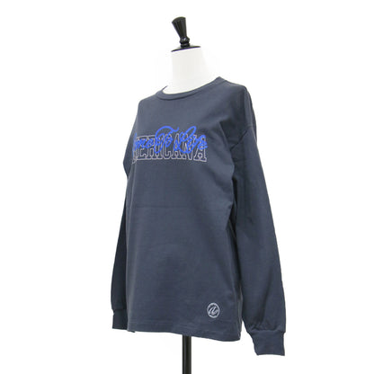 × BEAUTY&YOUTH 別注 オーバーサイズ プリント ロングスリーブ Tシャツ / カットソー 長袖 クルーネック コットン