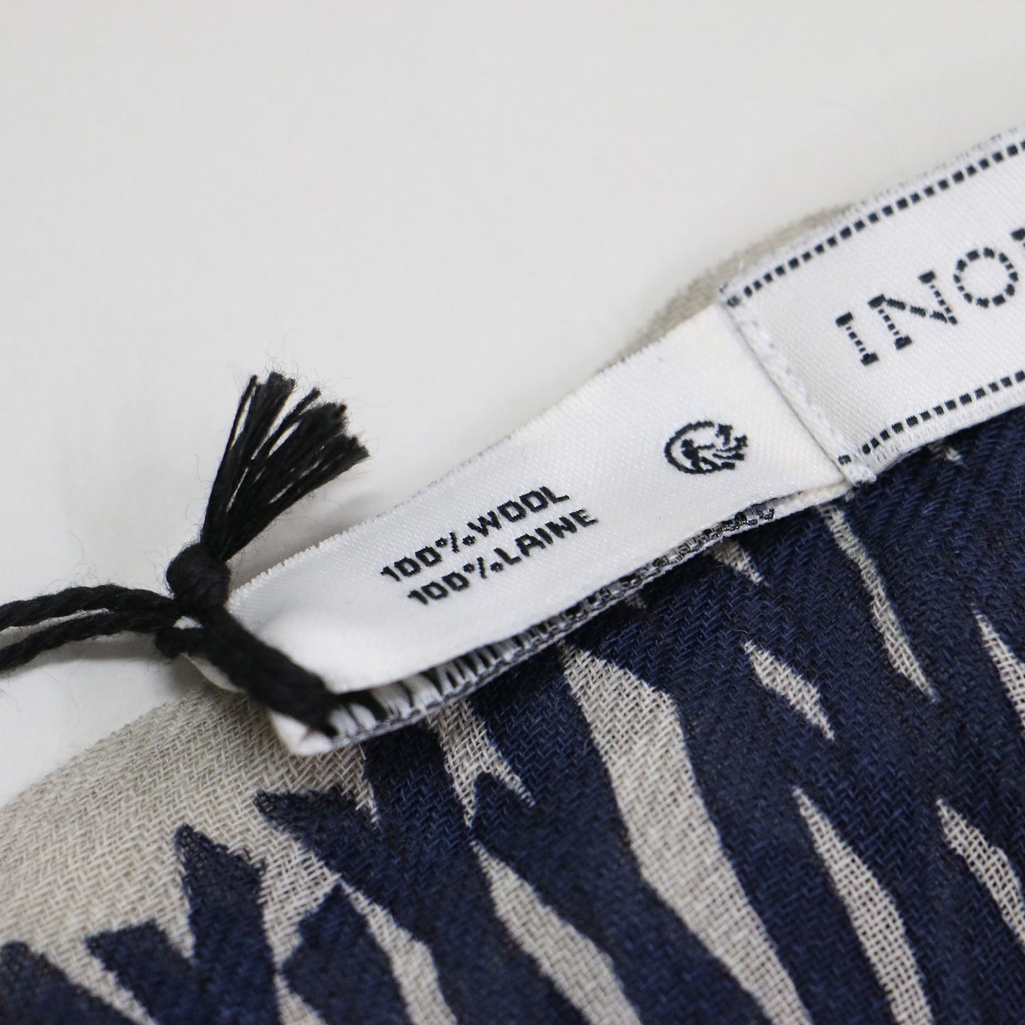 5匹のアニマル柄 ストール / ショール スカーフ 大判 フリンジ ウール