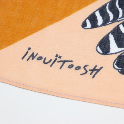 クジャク柄 コットン スカーフ / ストール 正方形 プリント 鳥