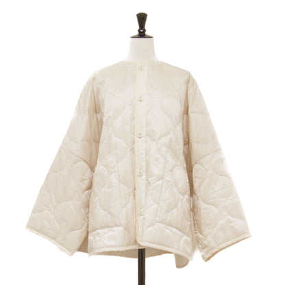 20秋冬 キルティング ライナー ジャケット / QUILTED BIG LINER JACKET ノーカラー オーバーサイズ 中わた ナイロン