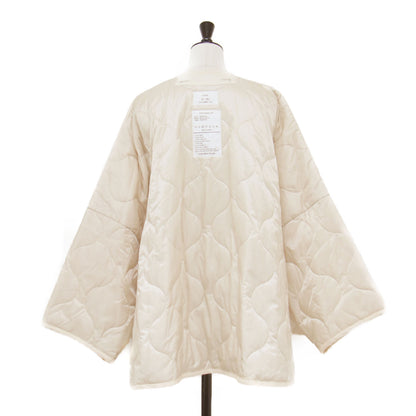 20秋冬 キルティング ライナー ジャケット / QUILTED BIG LINER JACKET ノーカラー オーバーサイズ 中わた ナイロン