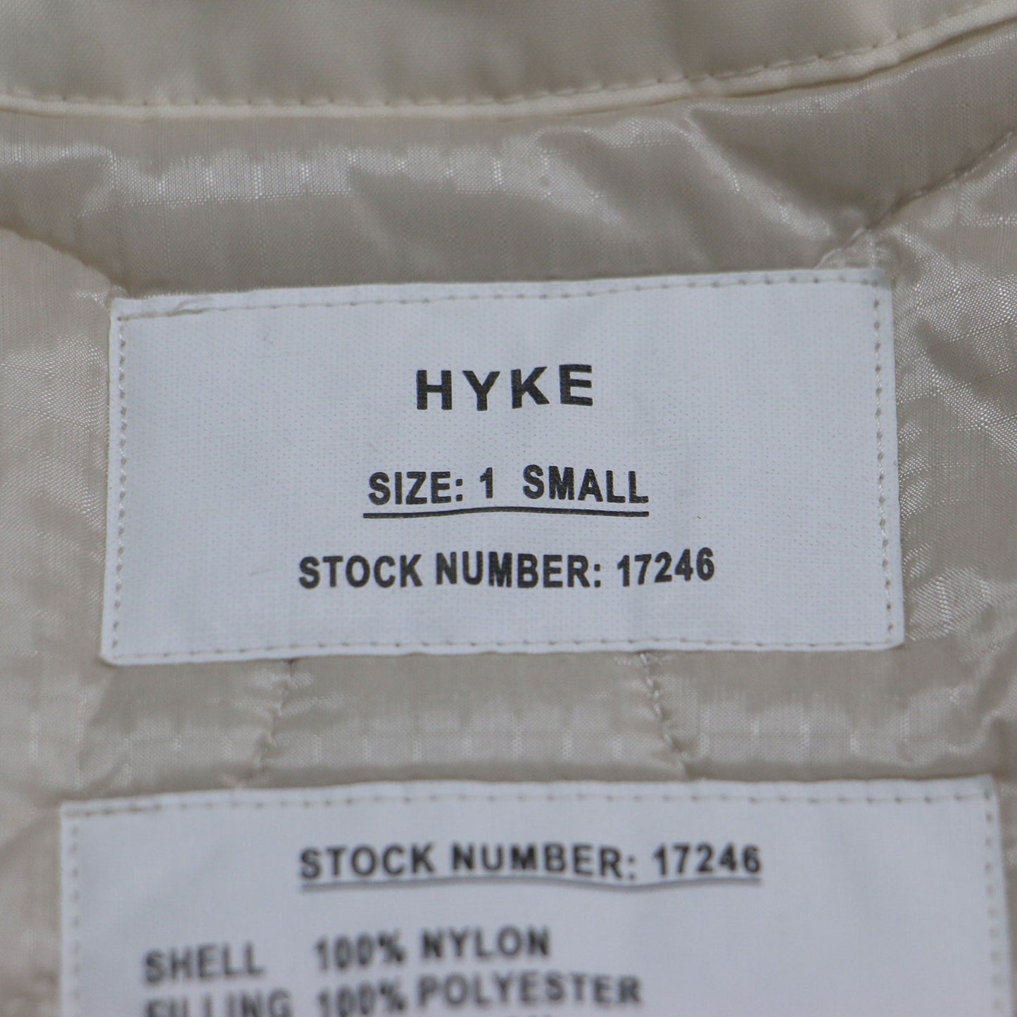 20秋冬 キルティング ライナー ジャケット / QUILTED BIG LINER JACKET ノーカラー オーバーサイズ 中わた ナイロン